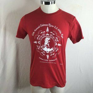 Royalapparel Men's Red '15th Annual River 5.5 Mile Run' T-shirt Size M